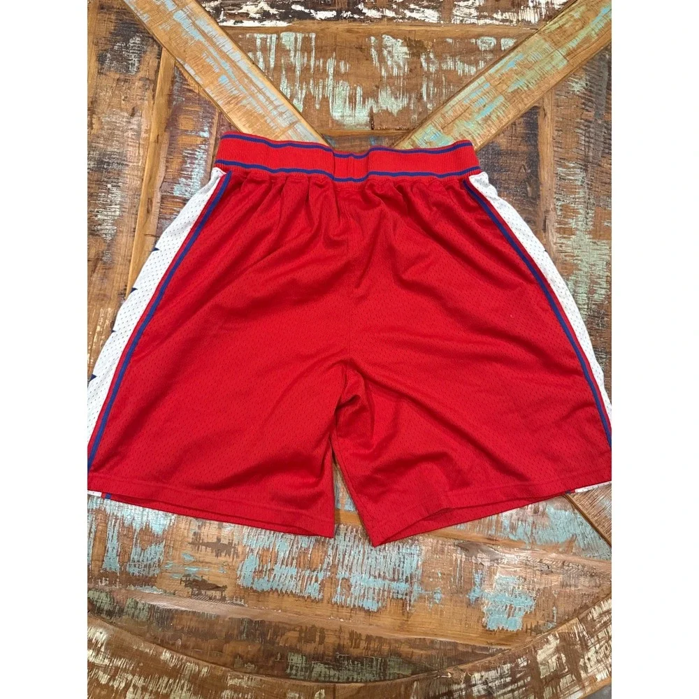 Mens Nike Philadelphia 76ers Old School Mesh Baggy Basketball Shorts Size XL